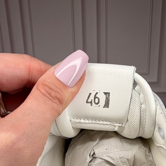 Roberto Cavalli White Leather Runner Sneakers – Size 46 EU / 13 US – NIB - Picture 5 of 5